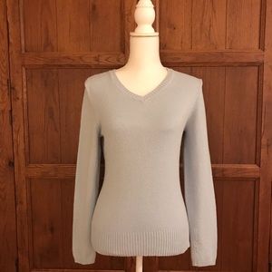 George light blue v-neck sweater